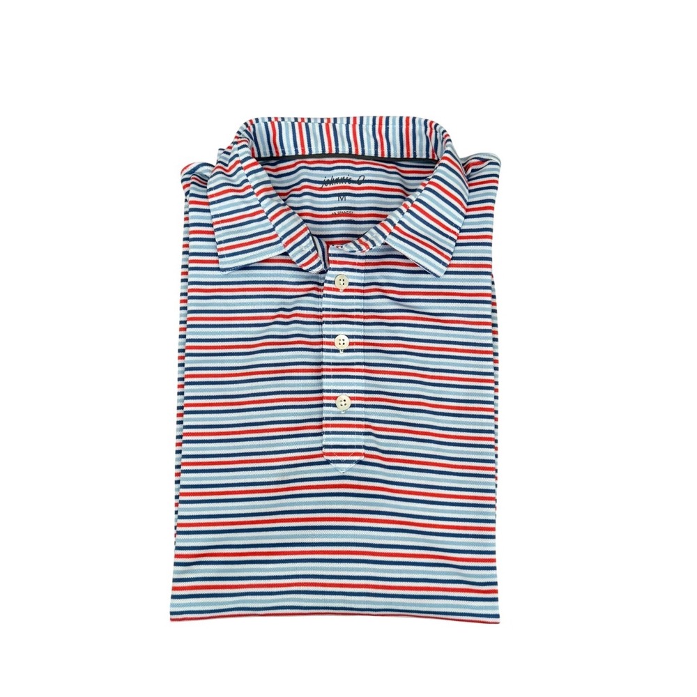 Johnnie-O Polo Shirt Men's Medium Golf Shirt Performance Stretch
